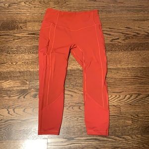 Beautiful LuLu Lemon burnt orange leggings.
